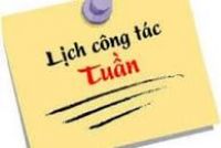 Lịch công tác tuần từ 21 đến 29-9-2020