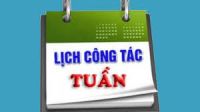 Lịch công tác tuần từ 18-24/5/2020